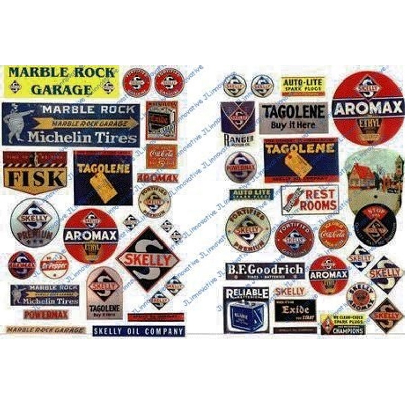 1930’s -1950’s Vintage Gas Station Signs Skelly