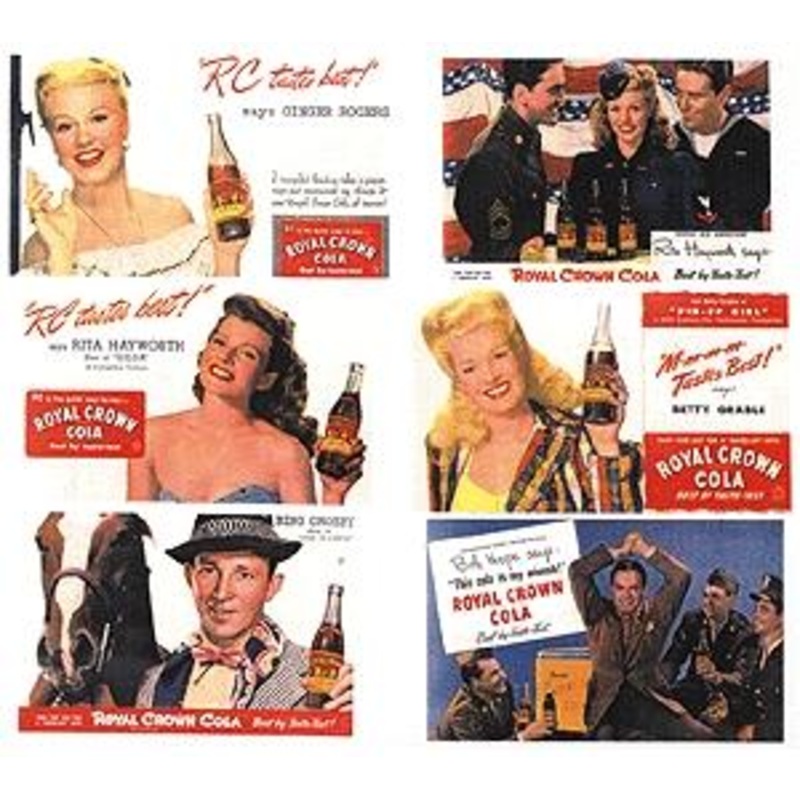 1940’s to 1950’s Stars of the Past RC Cola Signs