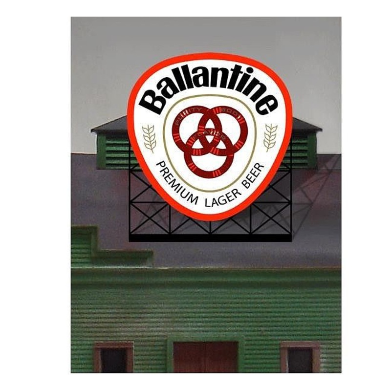 Ballantine Beer Animated Neon Billboard