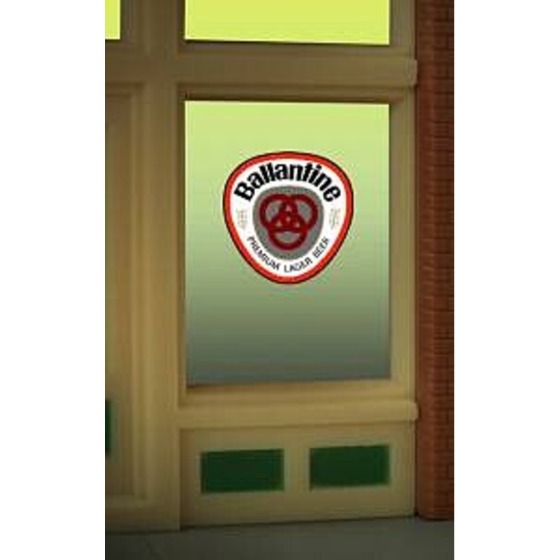 Ballentine Beer Window Sign