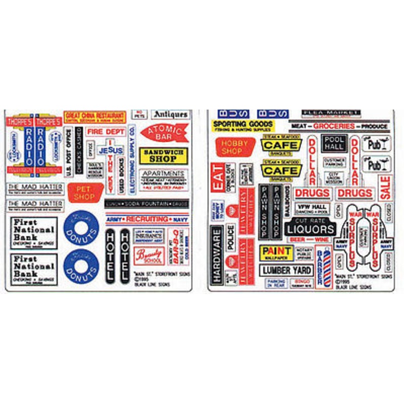 Main St Storefront Signs