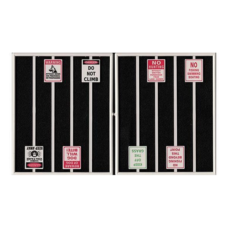 O Assorted Warning Signs 8pcs