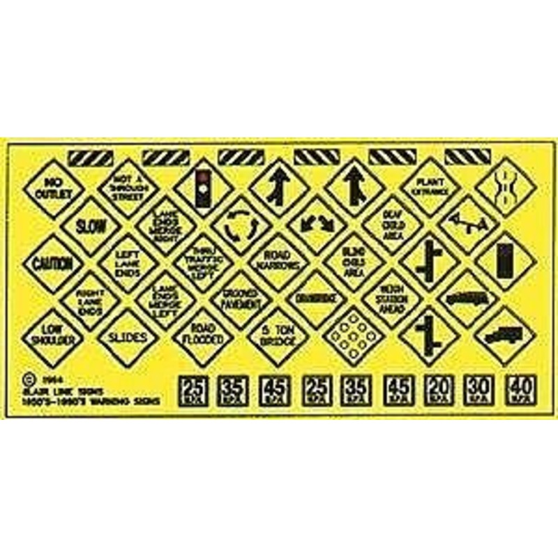 O WARNING NO.4 HWY SIGN