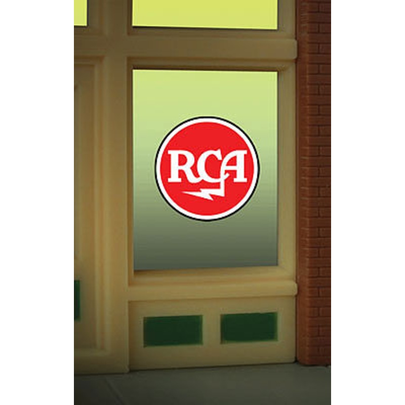 RCA Flashing Neon Window Sign