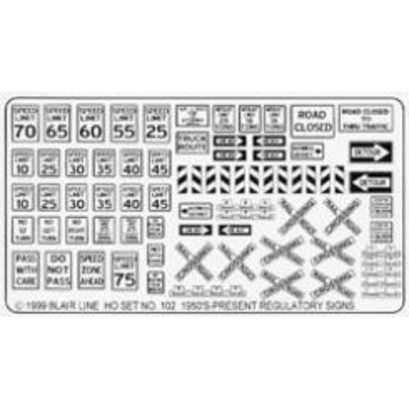 Regulatory Signs No 1