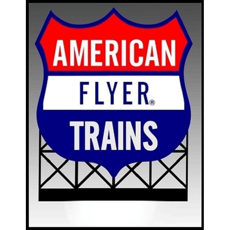 American Flyer Trains Animated Neon Rooftop Billboard