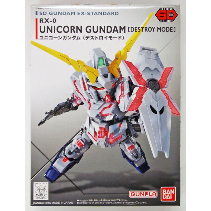 Bandai SD Gundam Ex-Standard UNICORN Gundam (Destroy Mode) Non Scale Kit