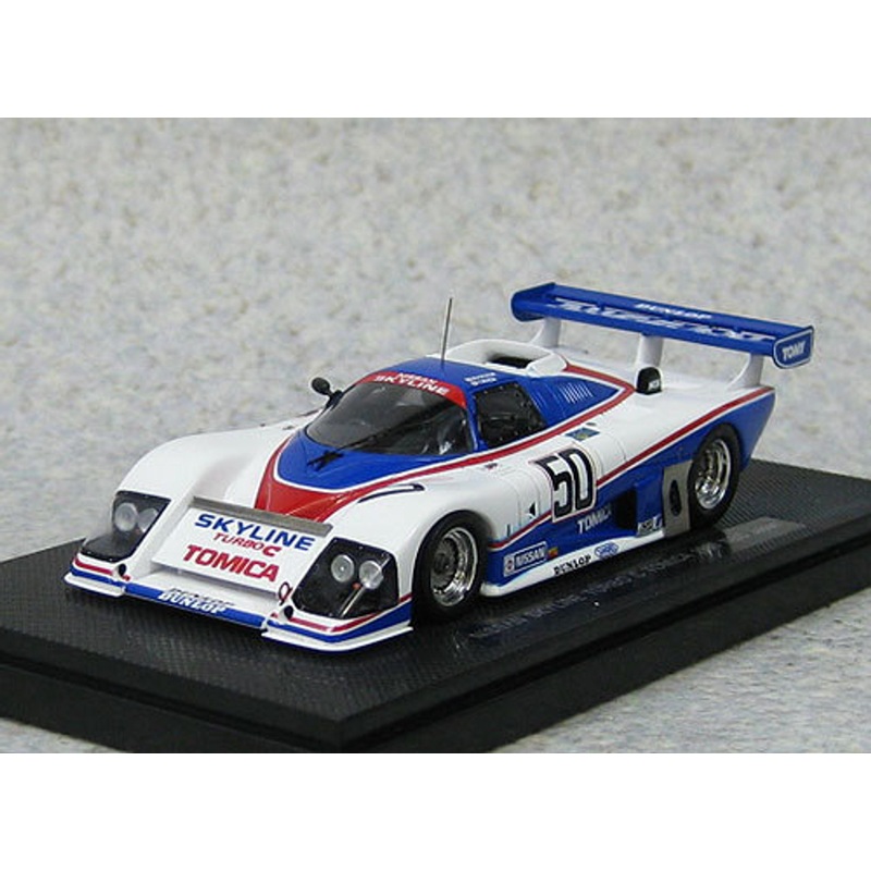 Ebbro 44507 Skyline Turbo C Tomica WEC JAPAN 1985 No.50 (White/Blue) 1/43Scale