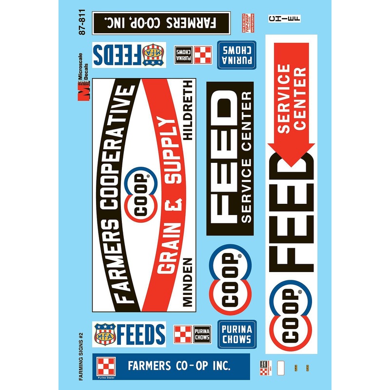 Farm Community Sign #2 Grain Elevators, Feed Stores