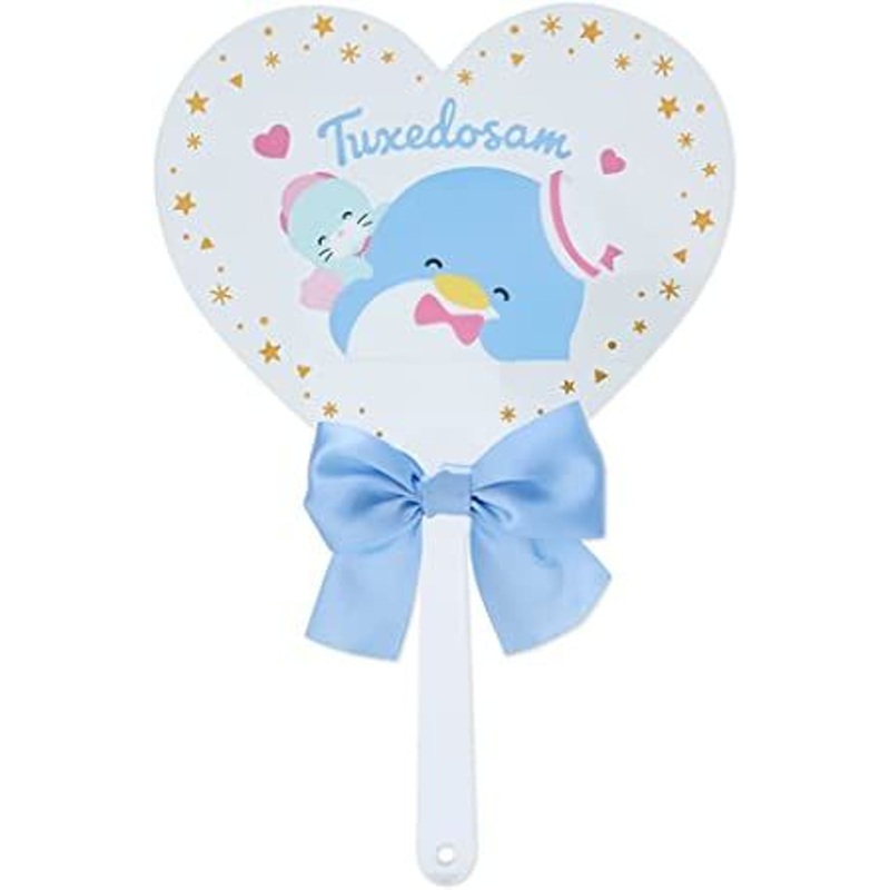 Sanrio Clear Mini Hand Fan (Smiling) Tuxedo Sam