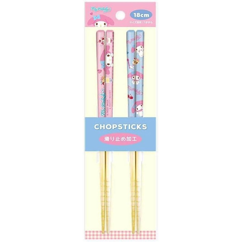 T’s Factory Sanrio Pair Bamboo Chopsticks (18cm) Sweets / My Melody