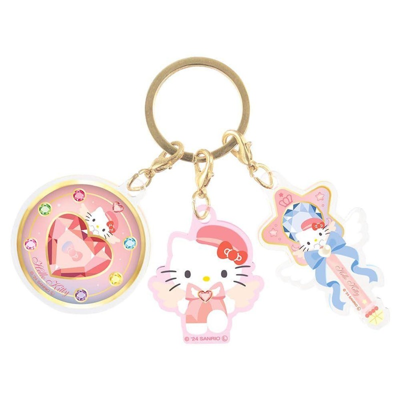 T’s Factory Sanrio Three Charm Keychain Magical Jewelry / Kitty