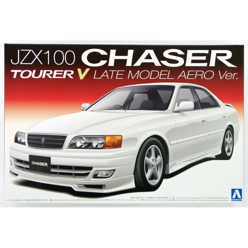 Aoshima 09659 JZX100 Chaser Tourer V Late Model Aero Version 1/24 Scale Kit