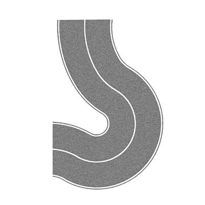 Flxbl Hywy Crv gray 2/ – N-Scale (2)