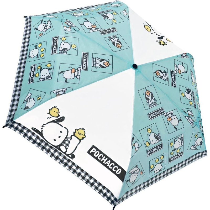 J’s Planning Sanrio Pochacco Check Folding Umbrella