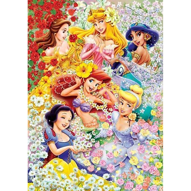 Tenyo Japan Jigsaw Puzzle DG-315-104 Disney Floral Wedding (315 Pieces)