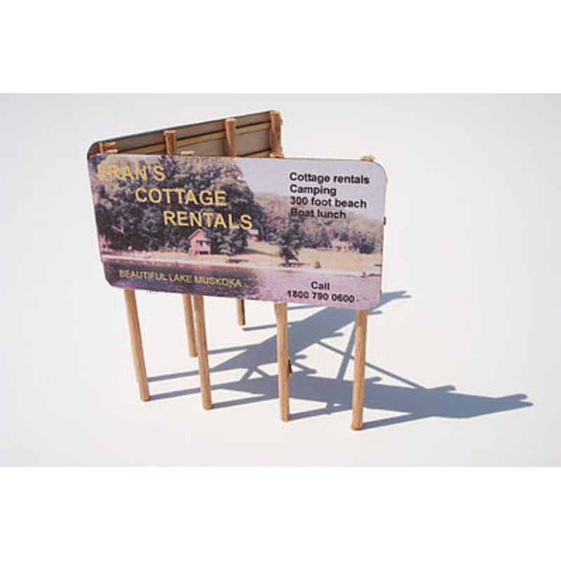 V Shaped Billboard (wooden kit)