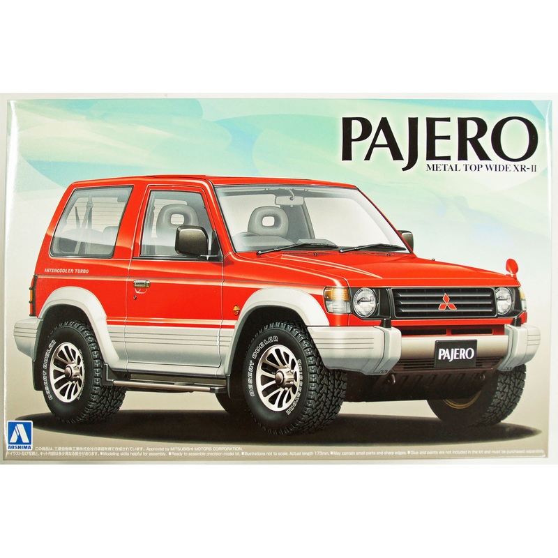 Aoshima 14141 Mitsubishi Pajero Metal Top Wide XR-II 1/24 Scale Kit