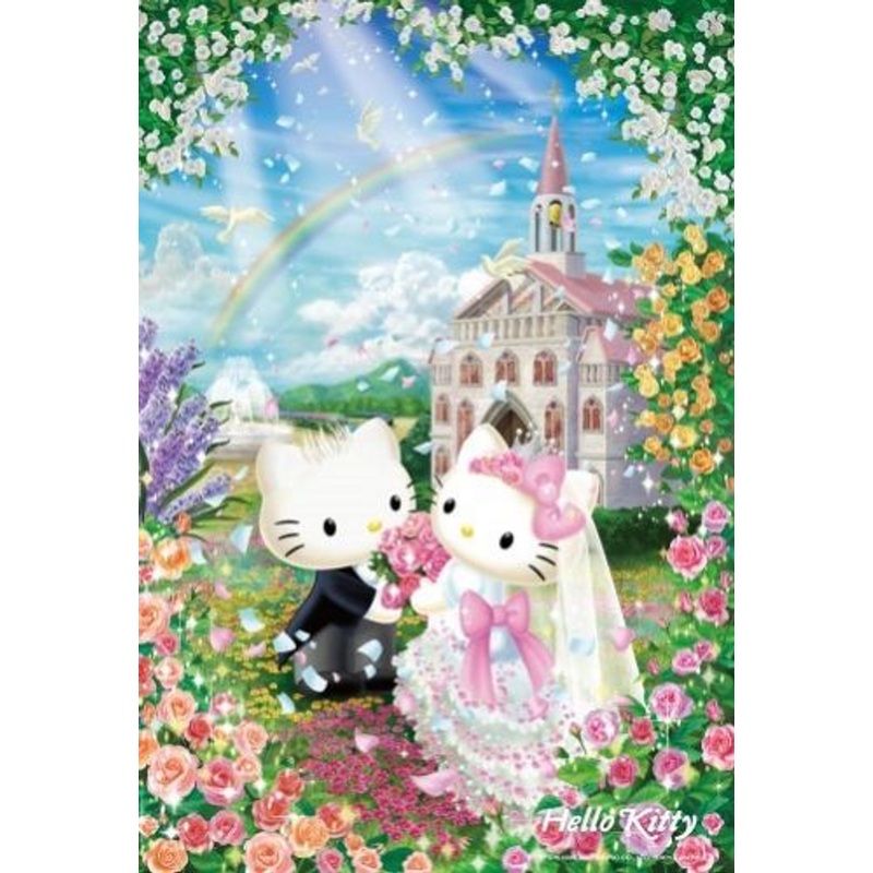 Beverly Jigsaw Puzzle 33-057 Hello Kitty Sweet Wedding (300 Pieces)