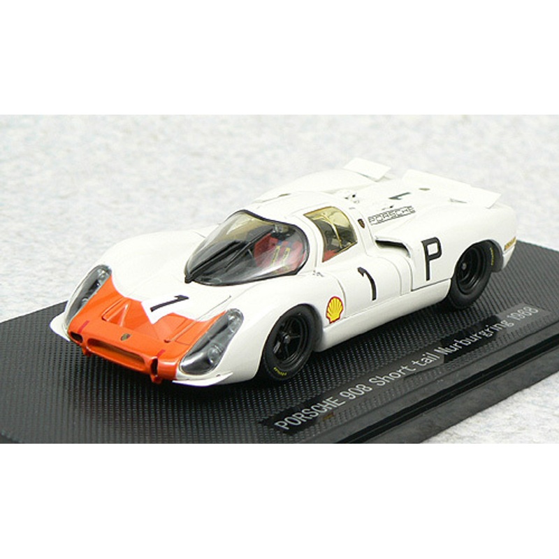 Ebbro 43739 Porsche 908 Short Tail 1968 No.1 (White/Orange) 1/43 Scale