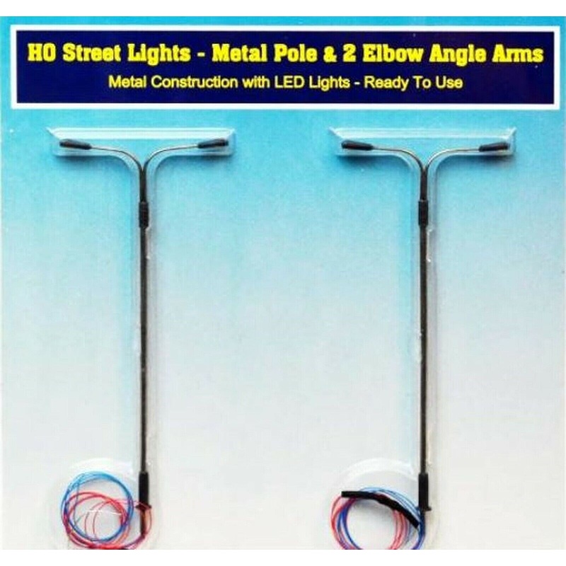 HO Street Light 2 Elbow Arm