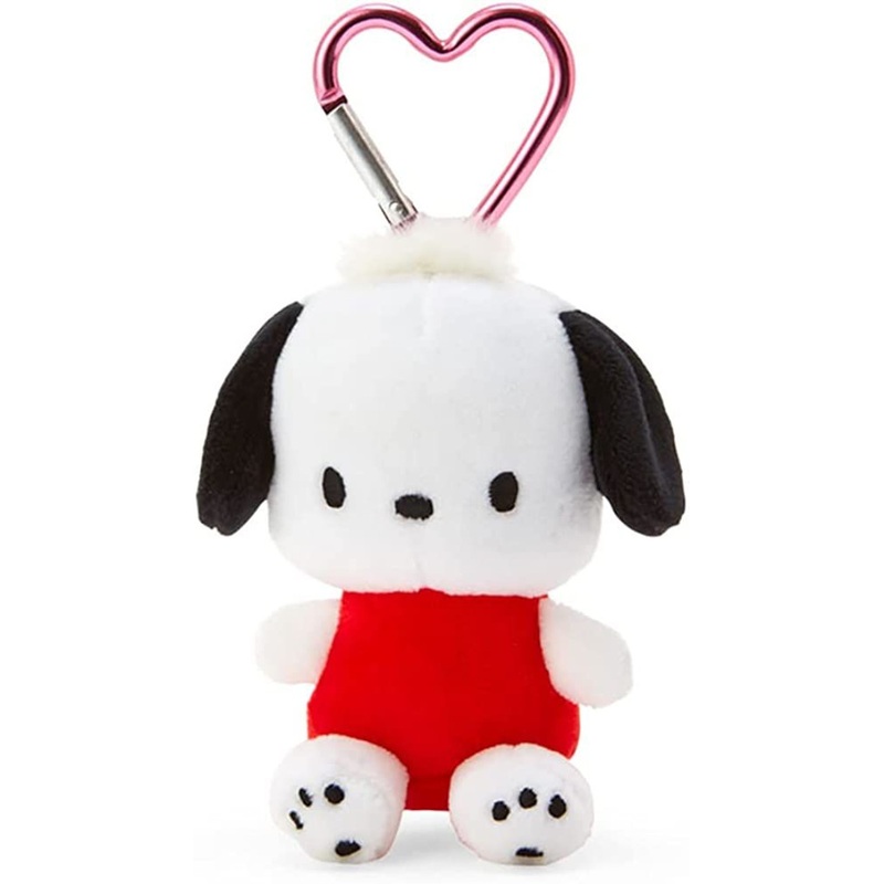 Sanrio Plush Mascot Holder with Heart Carabiner – Pochacco