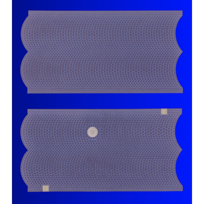 Street Plate Cobblestone 3pcs