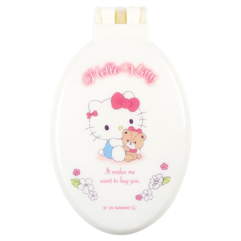 T’s Factory Sanrio Mirror Attached Hairbrush Hello Kitty