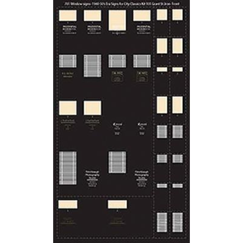 1940s-50s Window Signs for the Grant St Kit