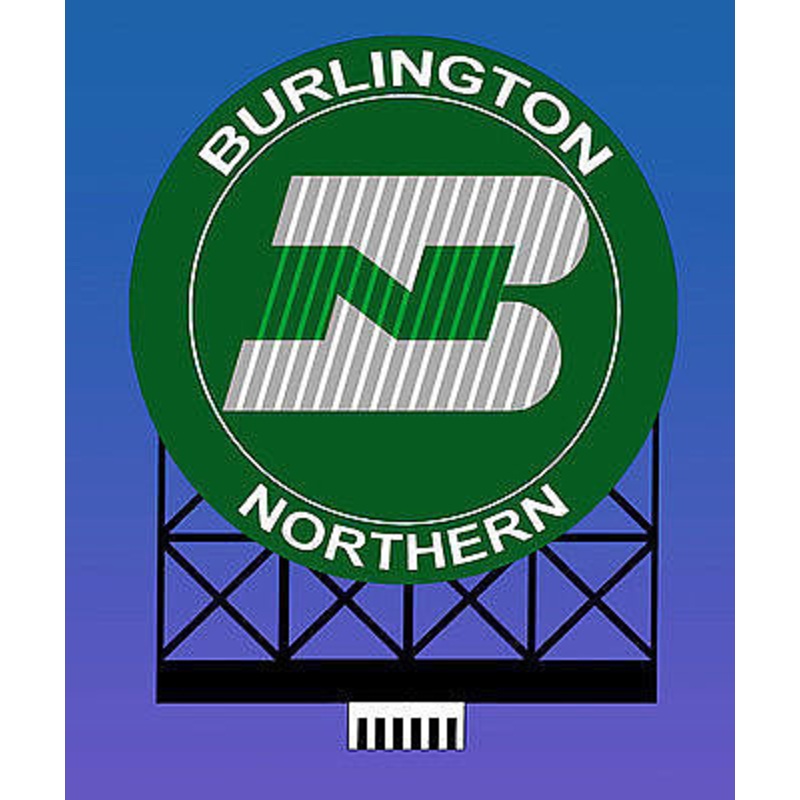 Burlington Northern Animated Neon Billboard