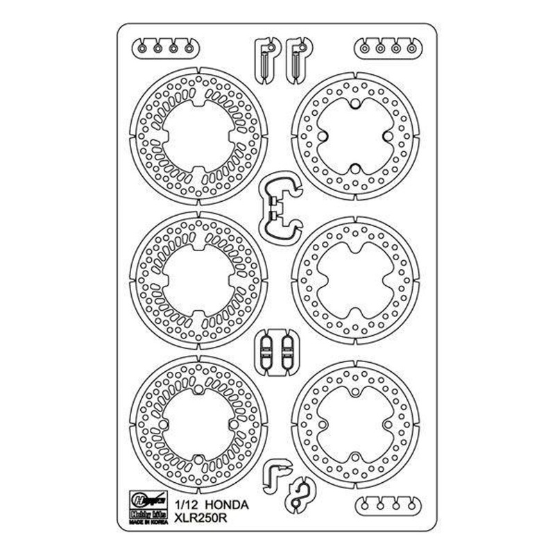 Hasegawa 1/12 Honda XLR250R / XLR BAJA Photo-etched Parts