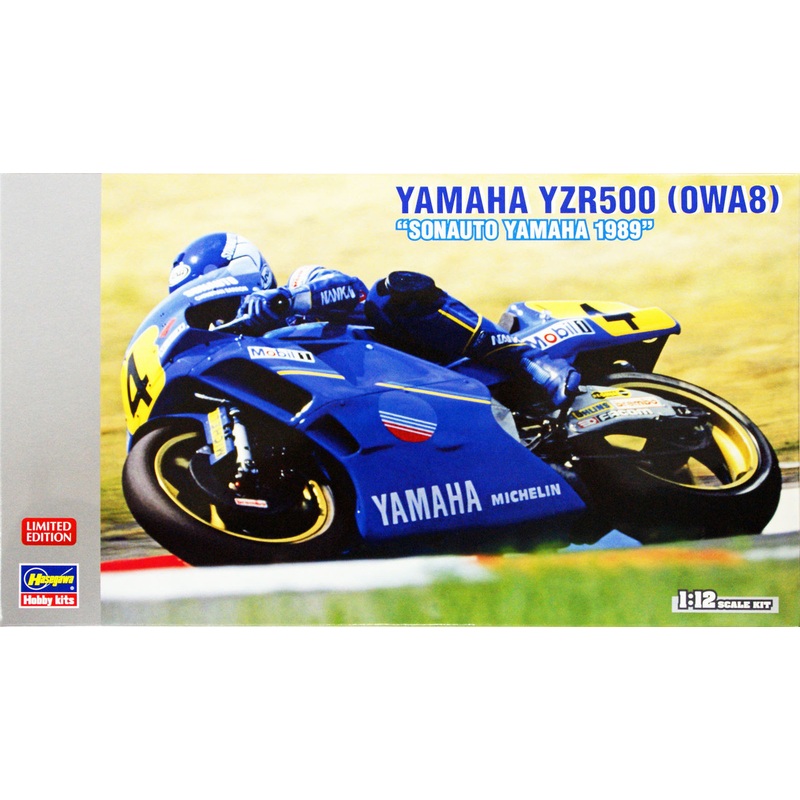 Hasegawa 21709 Yamaha YZR500 (OWA8) Sonauto Yamaha 1989 1/12 Scale Kit (Limited Edition)