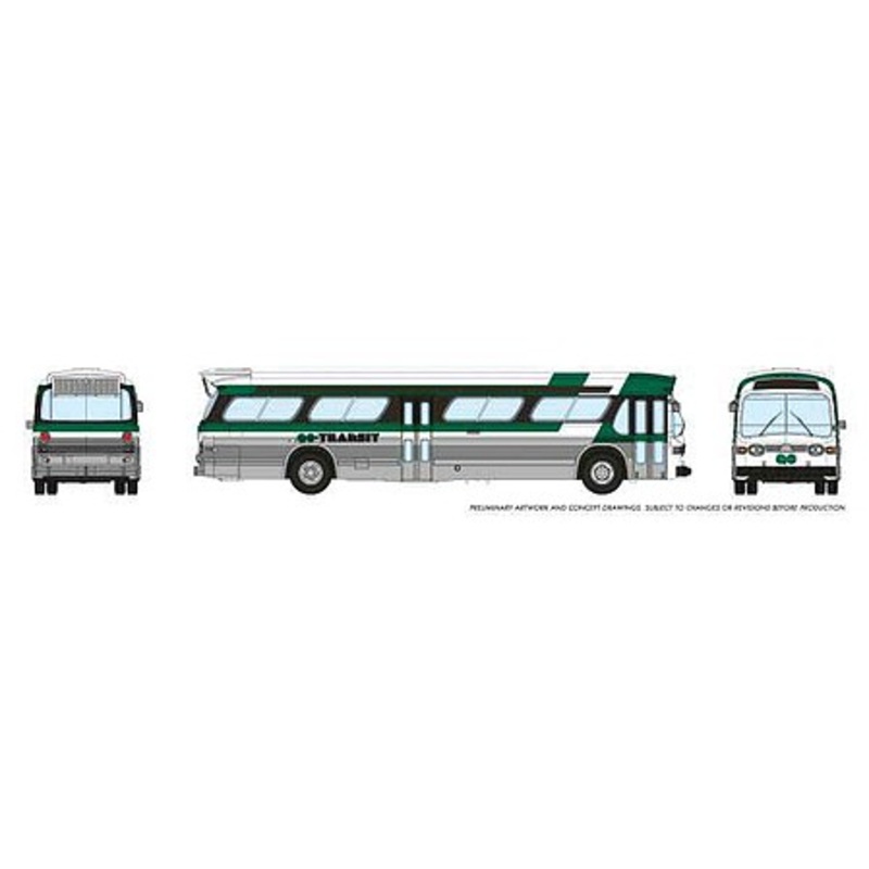 New Look Bus GO Transit – N-Scale