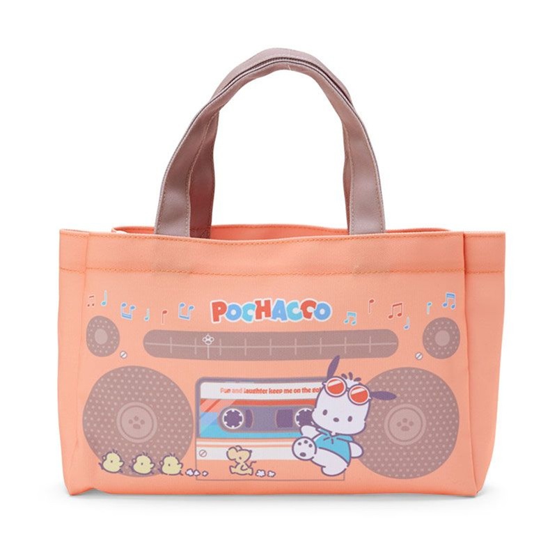 Sanrio Sweets & Boombox Tote Bag Pochacco (Retro Home Appliance Parody)