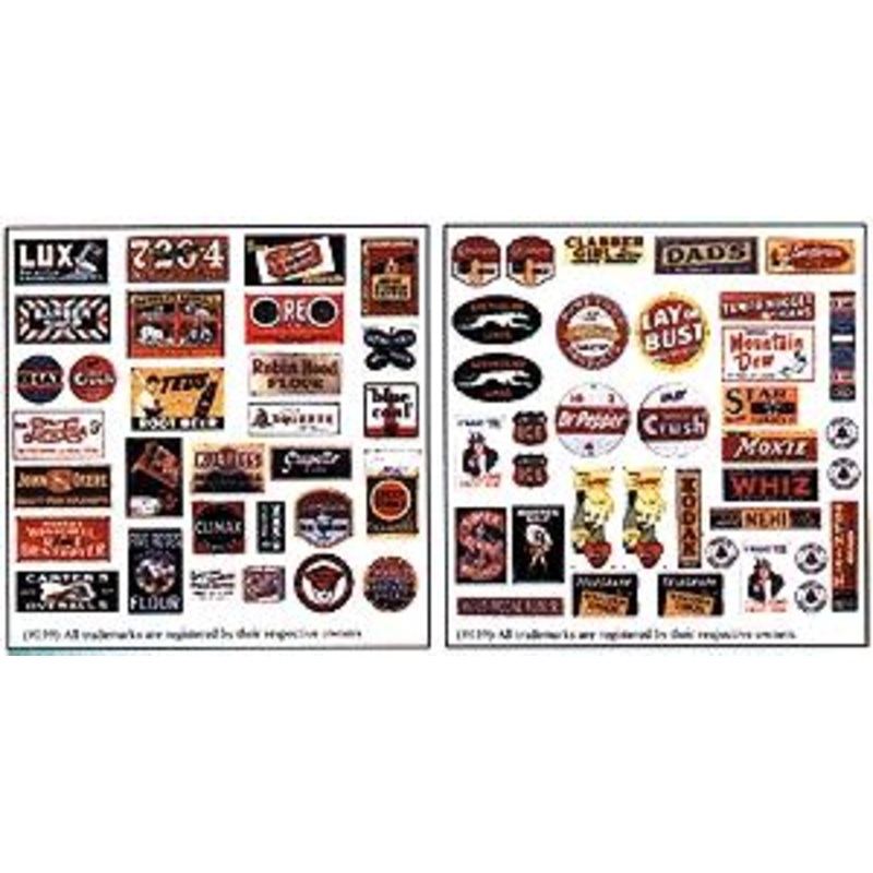 Storefront & Advertising Signs Porcelain Advertising Set #2