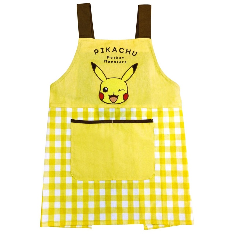 T’s Factory Pokemon Kids Checkered Apron Pikachu 130