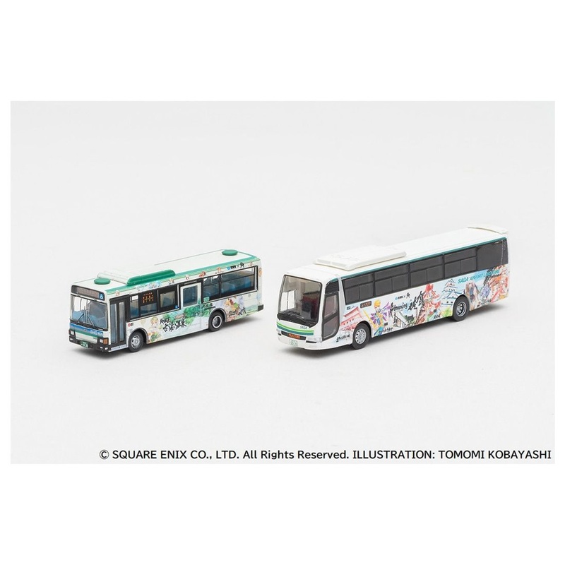 Tomytec Bus Collection SaGa Bath Bus (Showa Bus/Saga Municipal Transportation Bureau) 2 Bus Set B (N scale)