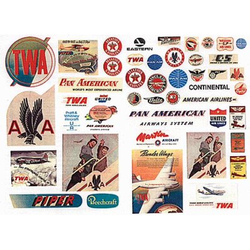 Vintage Aviation & Airline Signs 1940’s to 1950’s