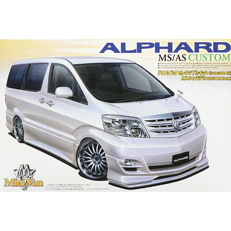 Aoshima 46791 Toyota Alphard MS/AS (Custom Model) 1/24 Scale Kit
