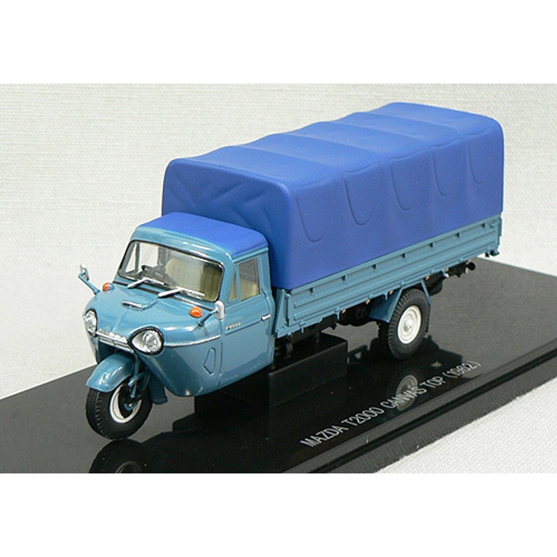 Ebbro 43849 MAZDA T2000 3-Wheel Truck Campustop 1962 (Blue) 1/43 Scale