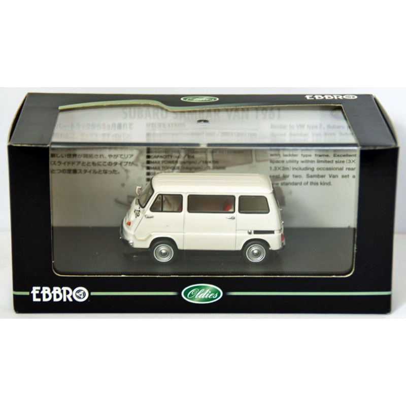 Ebbro 43992 Subaru Sambar Light Van 1961 (Ivory) 1/43 Scale