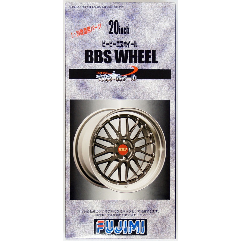 Fujimi TW57 BBS Wheel Wheel & Tire Set 20 inch 1/24 Scale Kit