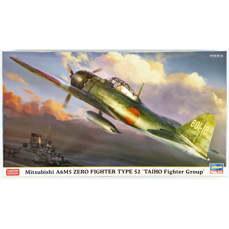 Hasegawa 07385 Mitsubishi A6M5 Zero Fighter Type 52 Taiho Fighter Group 1/48 Scale Kit