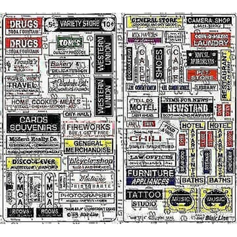 Main St. Storefront signs II (2)