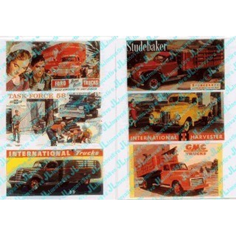 1940s to 1950s Vintage Truck Billboards