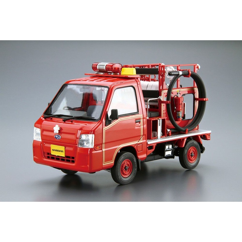 Aoshima 1/24 Subaru TT2 Sambar Fire Truck ’11 Plastic Model