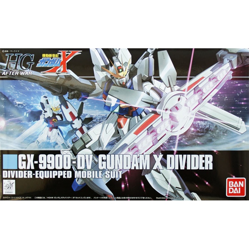 Bandai HGUC 118 Gundam GX-9900-DV Gundam X DIVIDER 1/144 Scale Kit