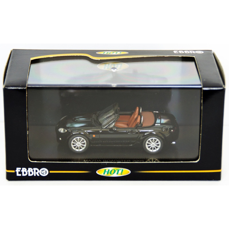 Ebbro 43734 MAZDA ROADSTER 2005 MX-5 MIATA Black 1/43 Scale