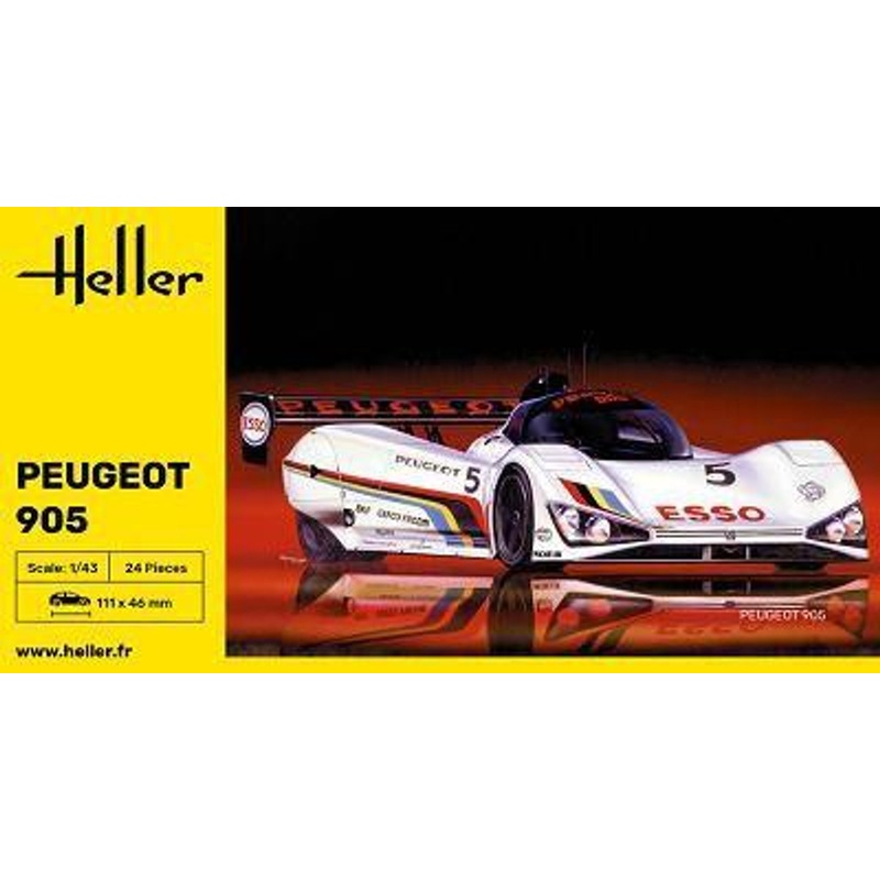 Heller 1/43 Peugeot 905 Plastic Model
