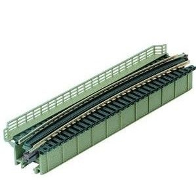 Kato 20-468 R448mm-15 Single Deck Girder Curved Bridge R448-15 (Light Green) (N scale)